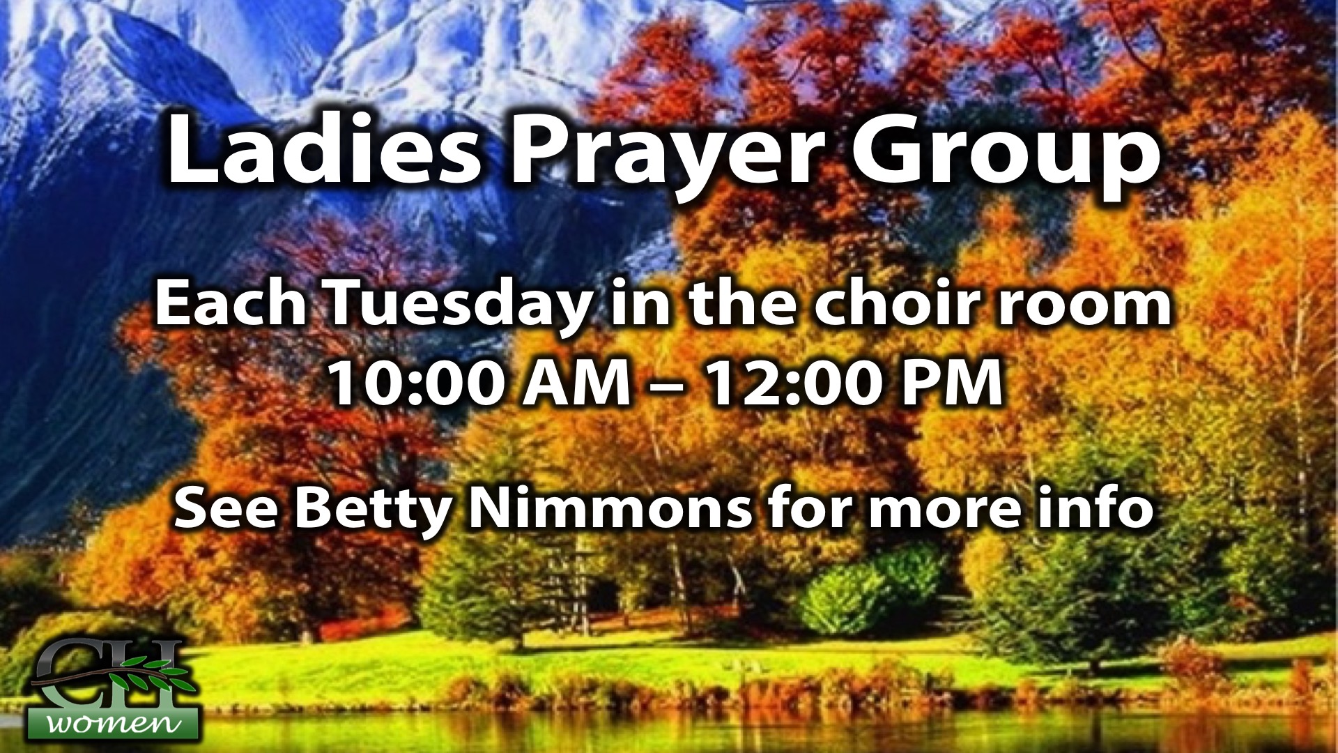 Ladies Tuesday Prayer Group