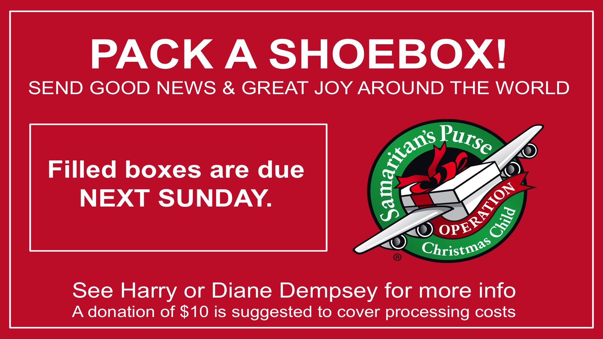 Christmas Shoeboxes