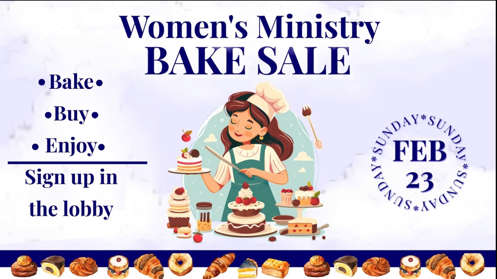 Women's Bake Sale